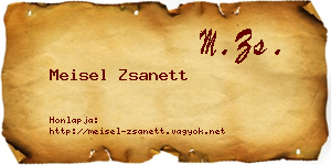 Meisel Zsanett névjegykártya